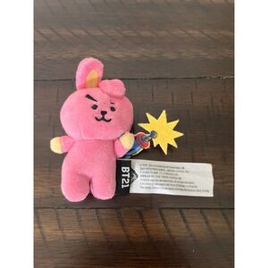 BT21 Cooky Pink Bunny Star Wand Plush BTS Line Friends Aliquantum International